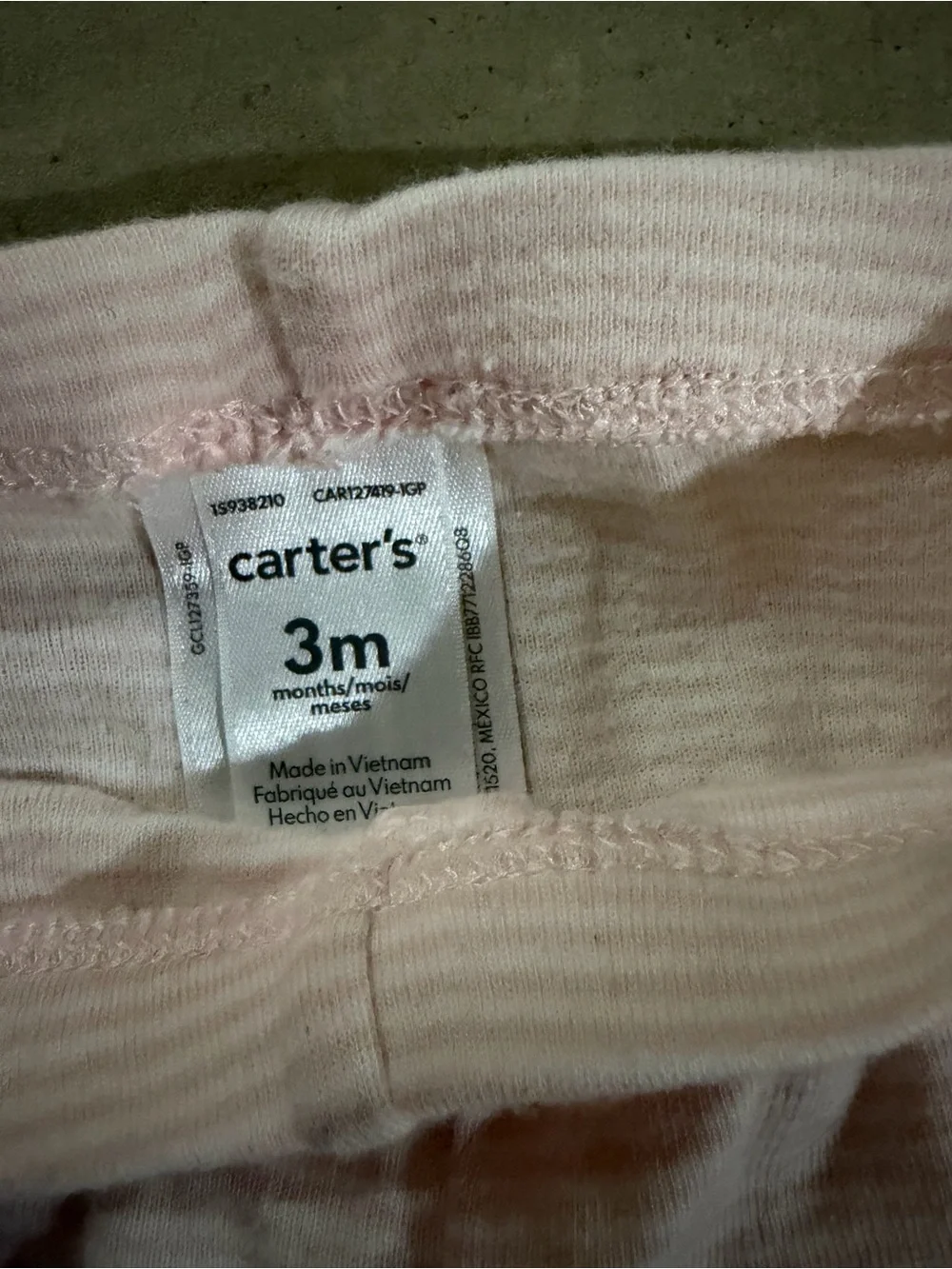 Carters soft ribbed